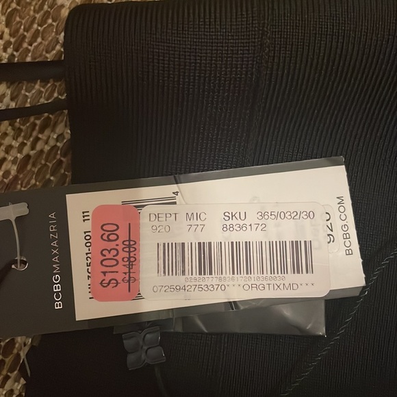 COPY - BCBGMAXAZRIA Black bodycon mini skirt - Picture 3 of 3